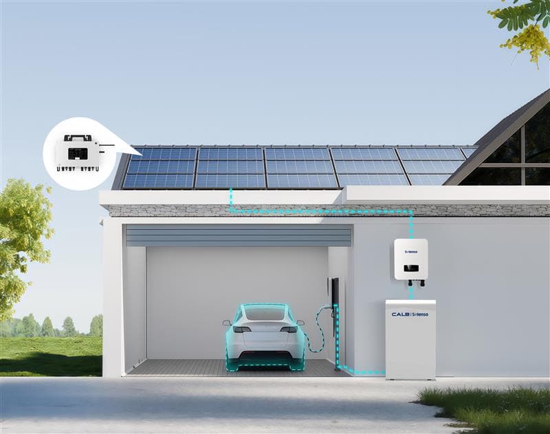 Solenso installation in a garage