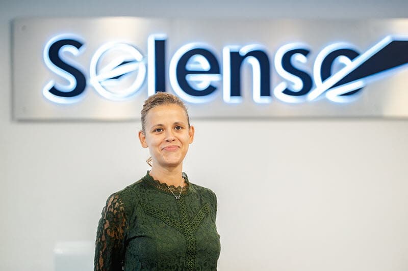 Sarah Zanini, president of Solenso Power