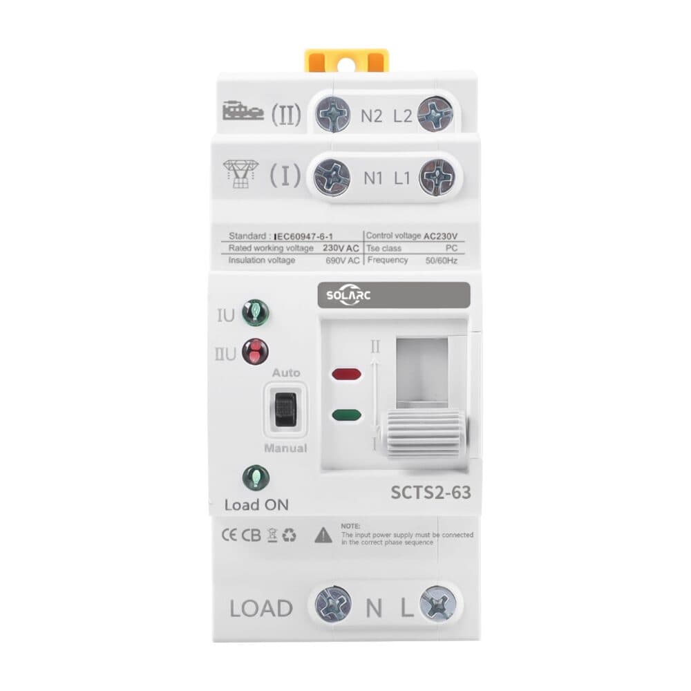 Automatic transfer switch : SOLARC SCTS2-63